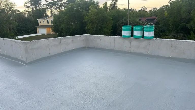 Shot showing the safety protocols and organized workspace maintained during the Lehigh Acres project.